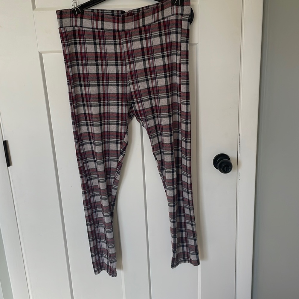 Topshop plaid leggings, size 12